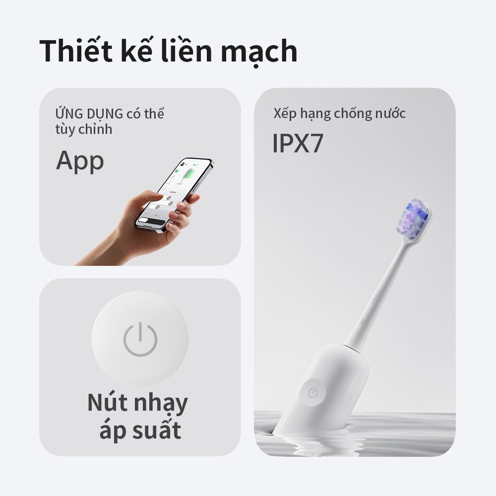 Bàn chải điện Laifen Wave ABS - Laifentech.vn