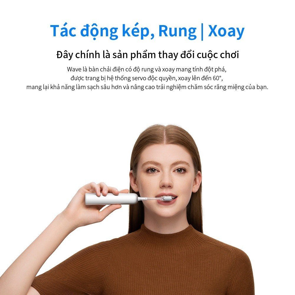 Bàn chải điện Laifen Wave ABS - Laifentech.vn