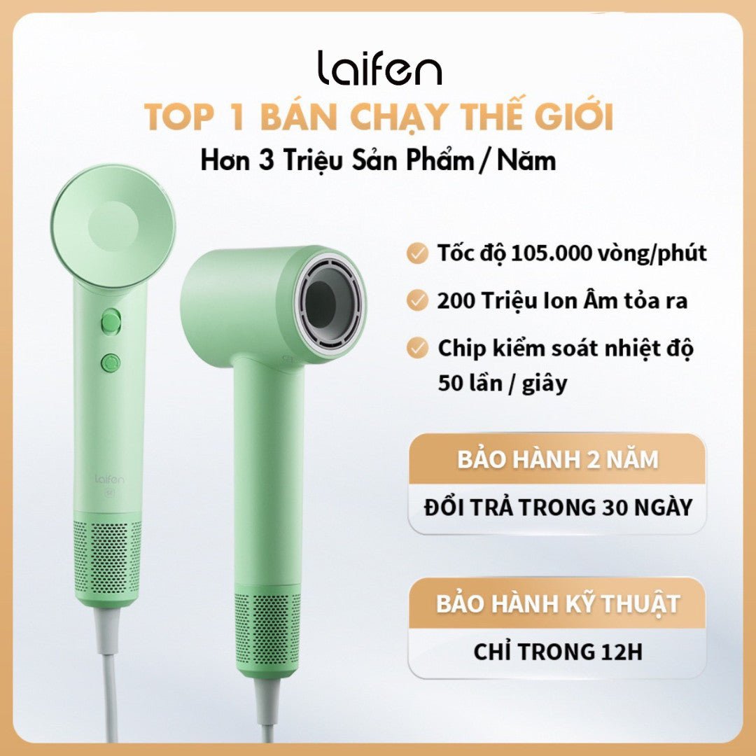 Máy Sấy Tóc ion Âm Tốc Độ Cao Laifen SE - Laifentech.vn