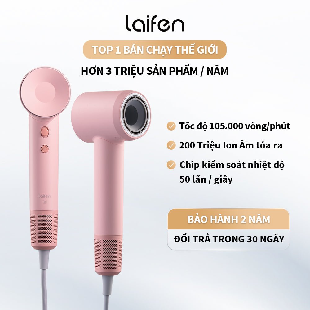 Máy Sấy Tóc ion Âm Tốc Độ Cao Laifen SE - Laifentech.vn