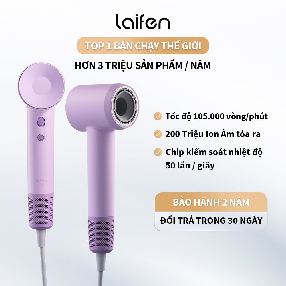 Máy Sấy Tóc ion Âm Tốc Độ Cao Laifen SE - Laifentech.vn